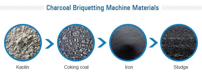 Charcoal briquetting machine materials