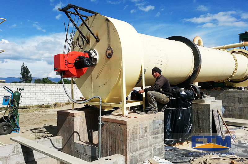 Rotary Dryer at Customer Site