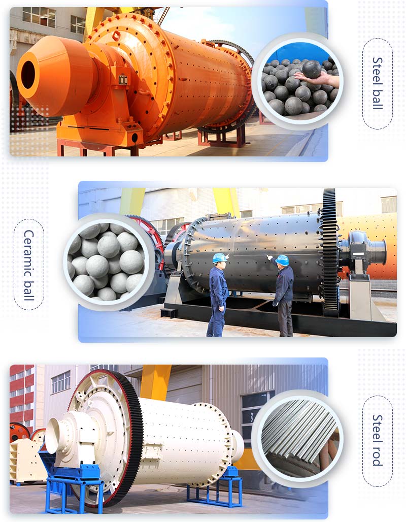 Ball mills of different grinding media.jpg